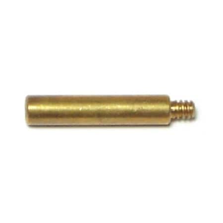 Midwest Fastener #4-36 x 3/4" Brass Coarse Thread Lamp Turnkey Extensions 10PK 64603